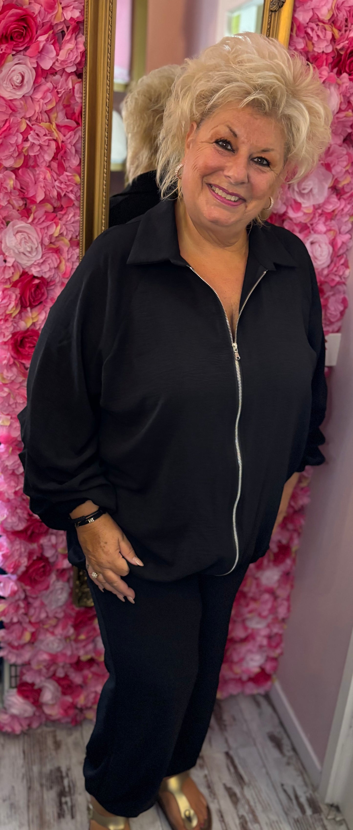 Set Easy Chic Zwart Plus Size maat 48 t/m 54