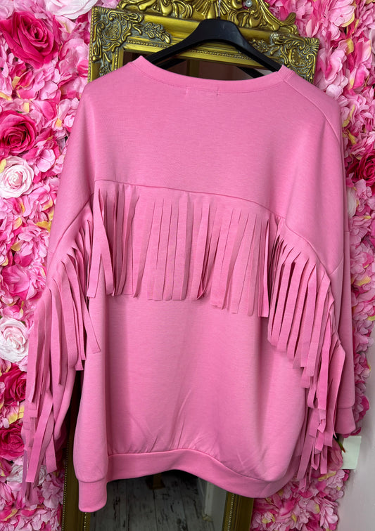 Trui Frannie Roze Plus Size Maat 44 t/m 50