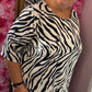 Set Viral Special Zebra Creme Plus Size maat 46 t/m 50-52
