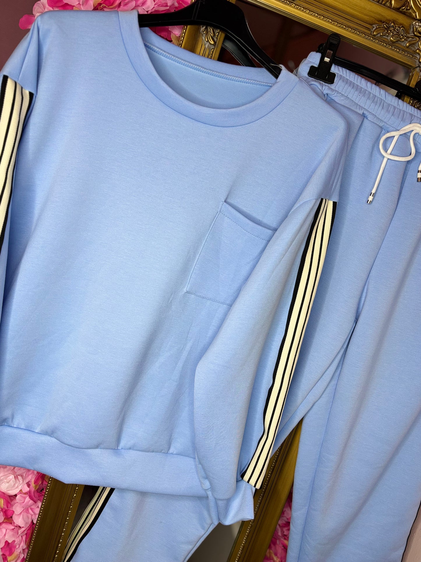 Comfy Set Stripe Blauw tot maat 44