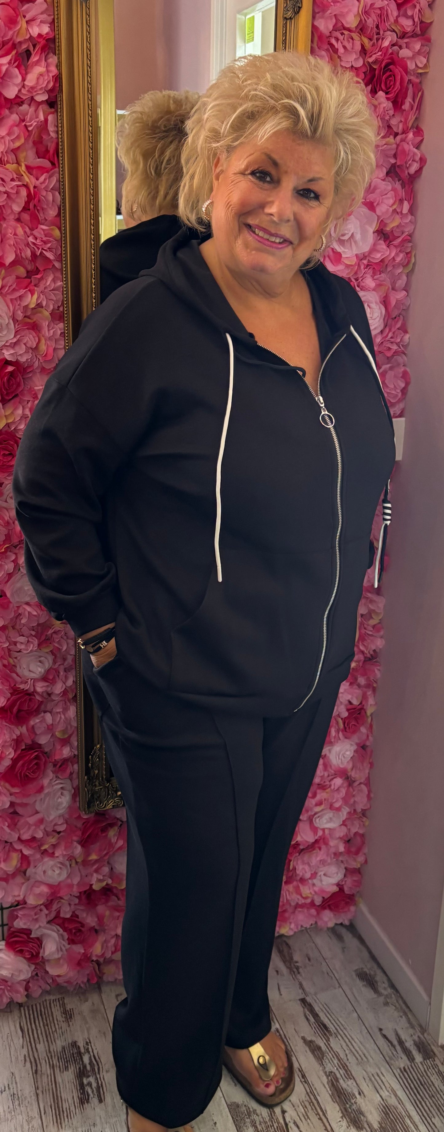 Comfy Set Daily Zwart Plus Size maat 48 t/m 54