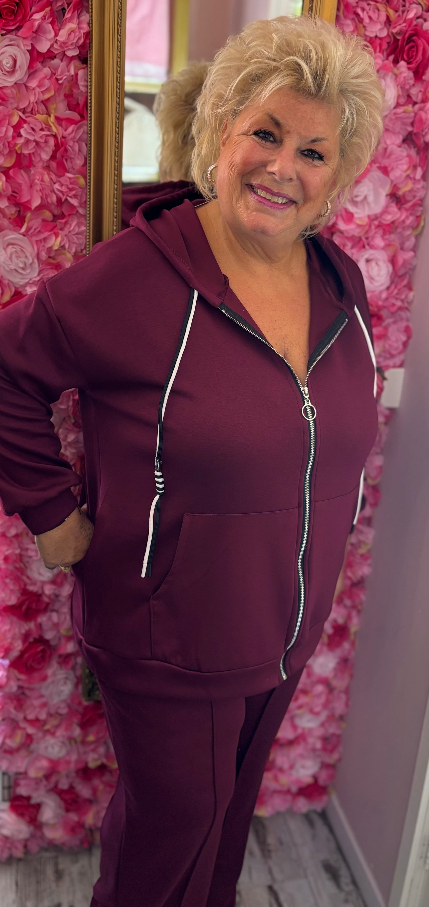 Comfy Set Daily Bordeaux Plus Size maat 48 t/m 54