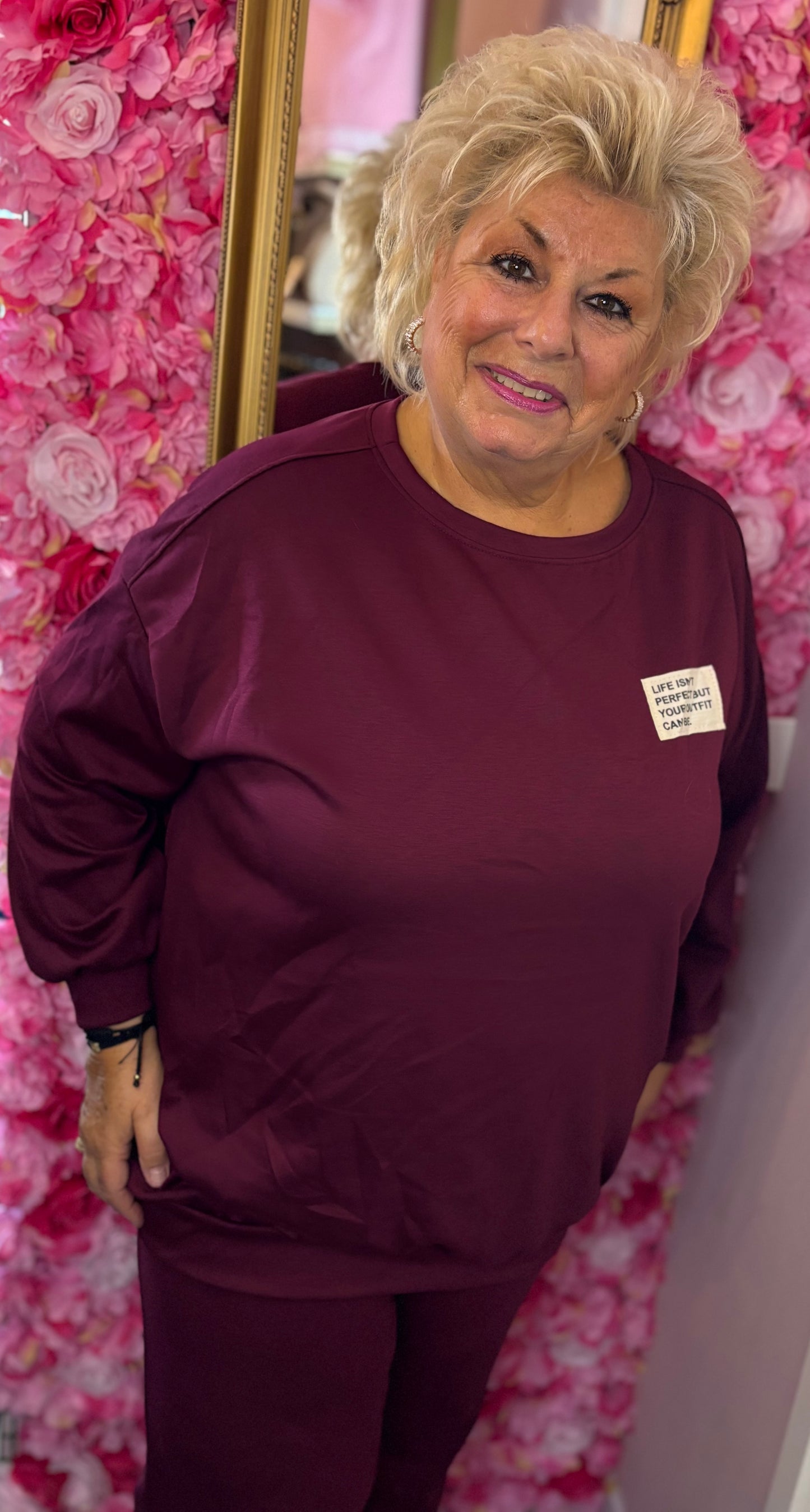 Comfy Set Perfect XL Bordeaux Plus Size maat 46 t/m 52