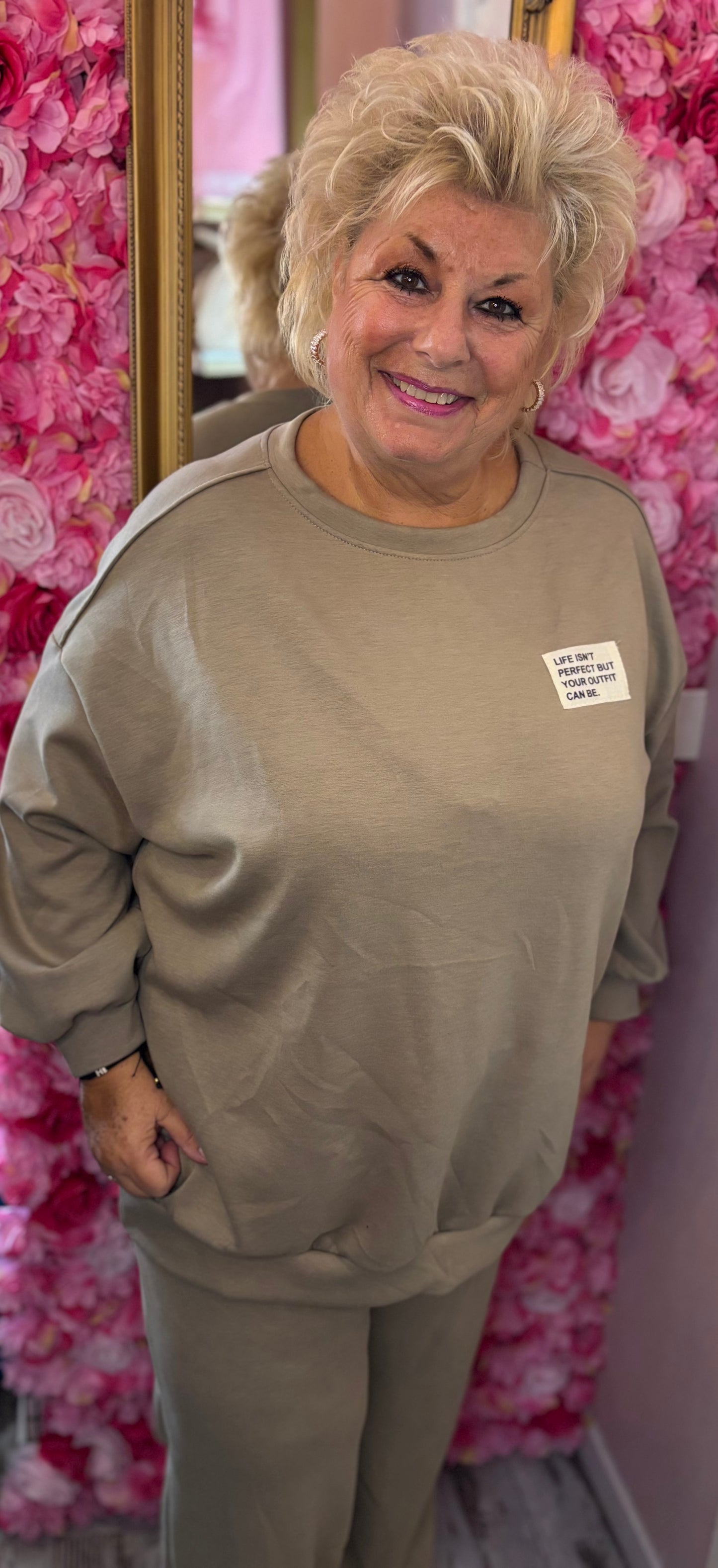 Comfy Set Perfect XL Taupe Plus Size maat 46 t/m 52