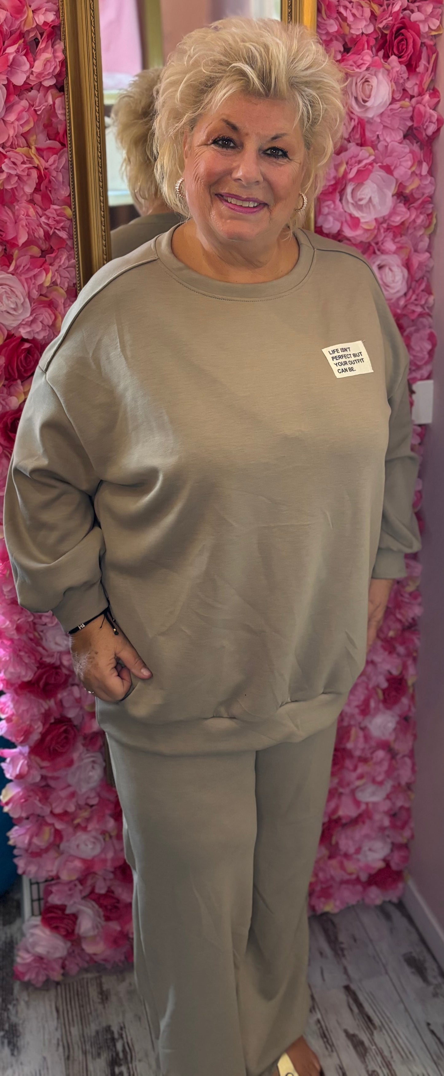 Comfy Set Perfect XL Taupe Plus Size maat 46 t/m 52