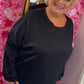 Sweater Basic Zwart Plus Size Maat 50 t/m 56-58
