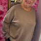 Sweater Basic Camel Plus Size Maat 50 t/m 56-58