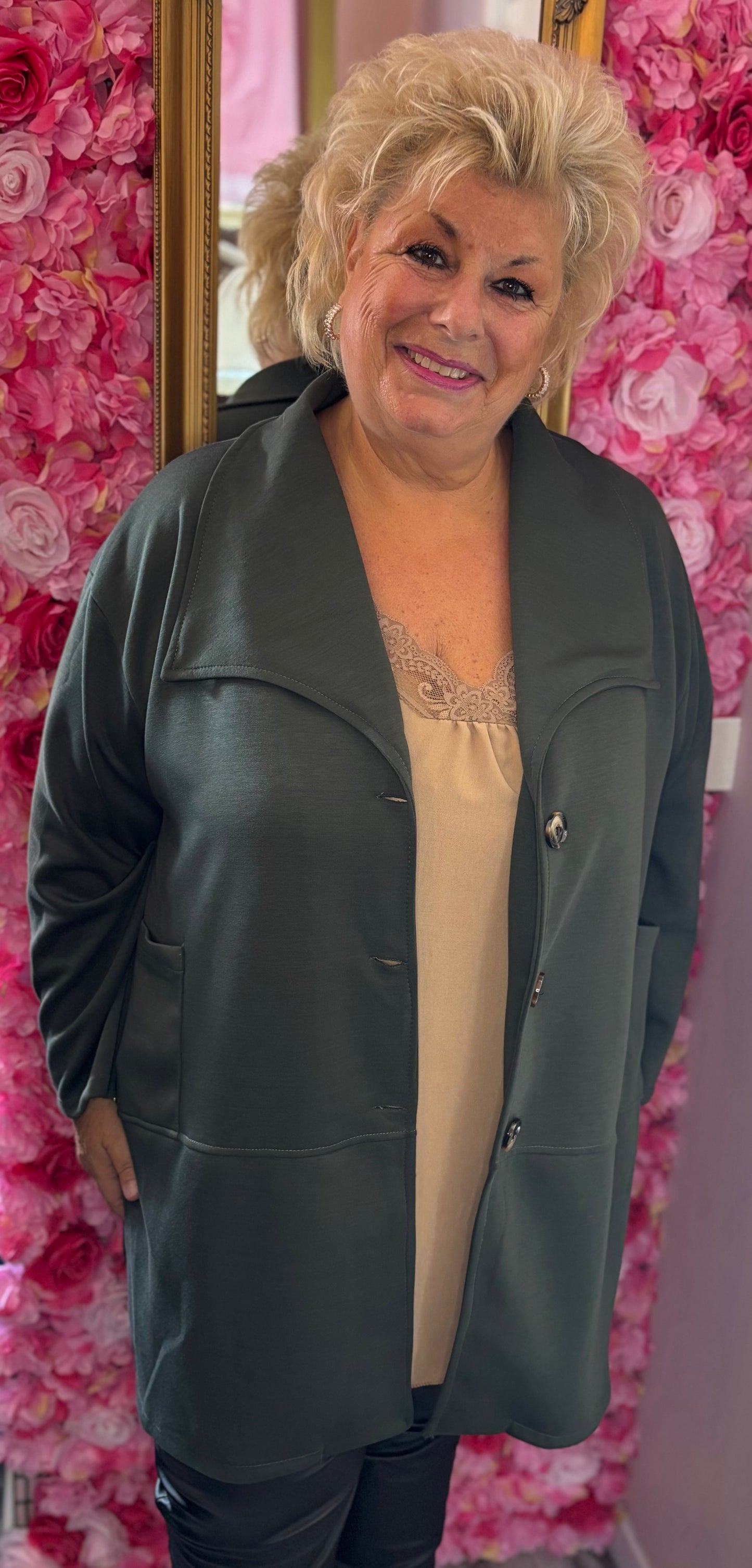 Vest Soft Leger Groen Plus size Maat 48 t/m 54