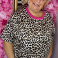T-shirt Kant Pant Fuchsia Plus Size Maat 46 t/m 52-54