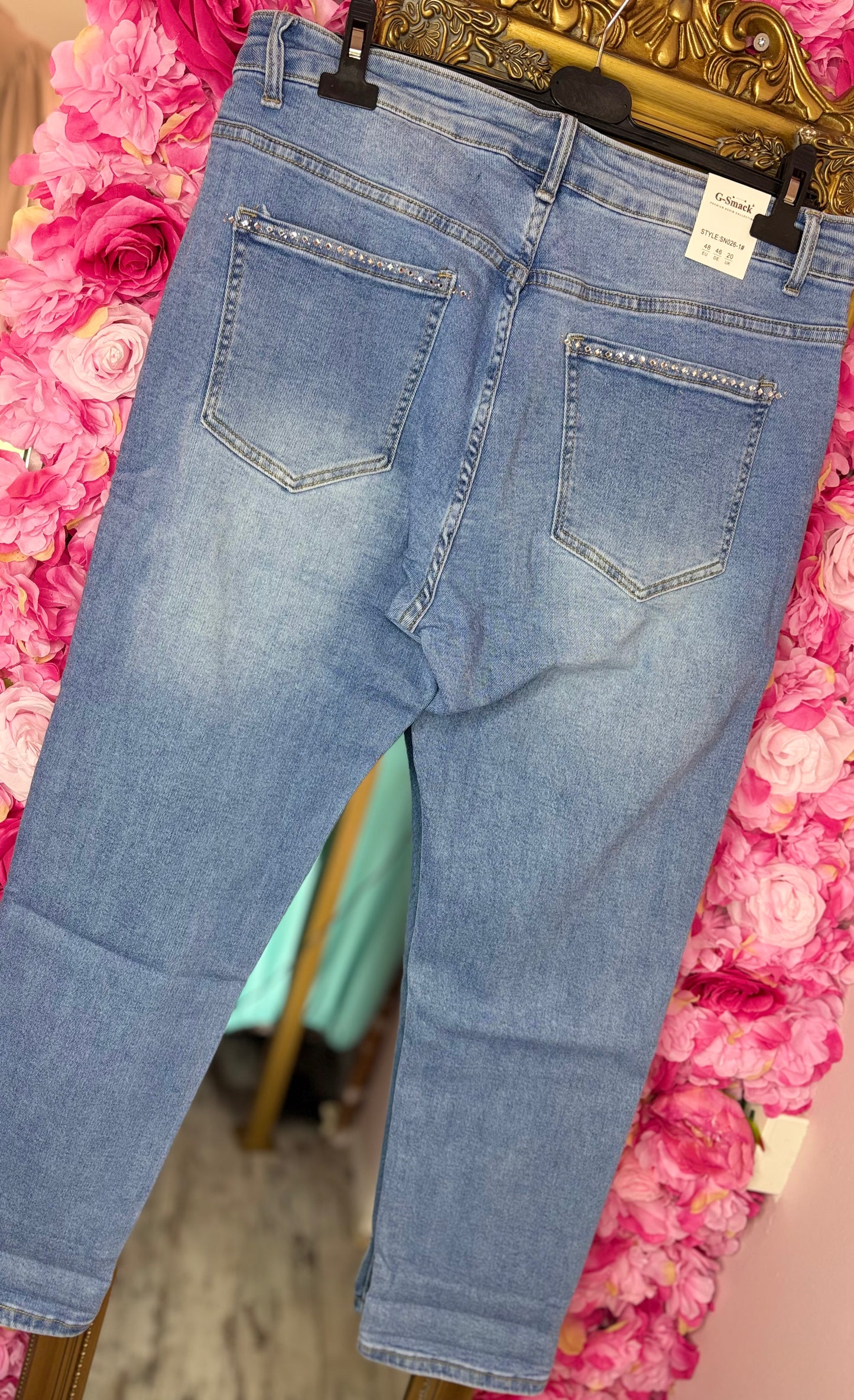 Jeans Back Bling Maat 48 t/m 60