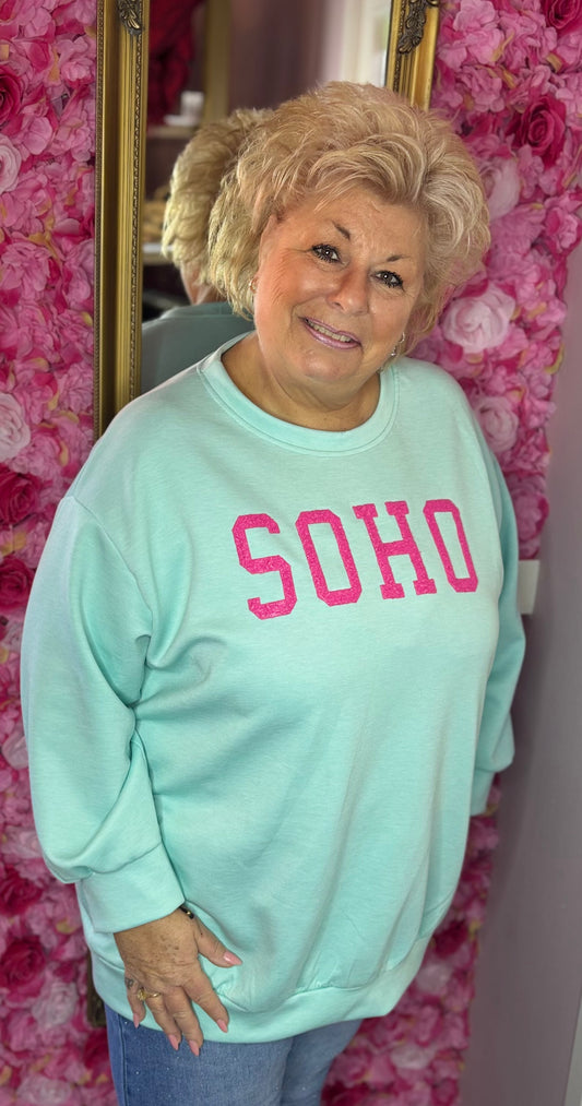 Sweater Soho Mint Plus Size Maat 46 t/m 54