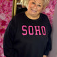 Sweater Soho Zwart Plus Size Maat 46 t/m 54