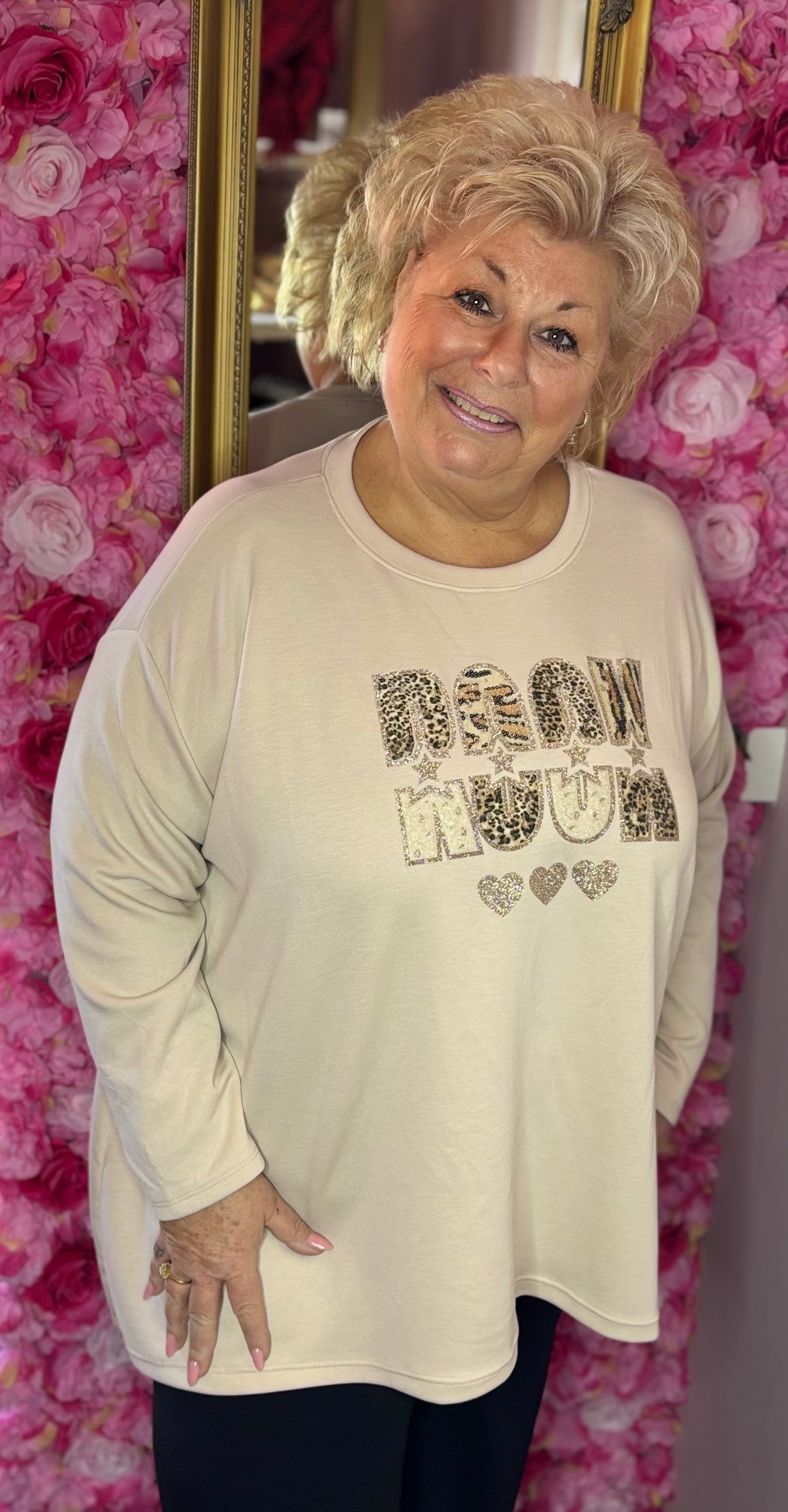 Sweater Rock Beige Plus Size Maat 50 t/m 58