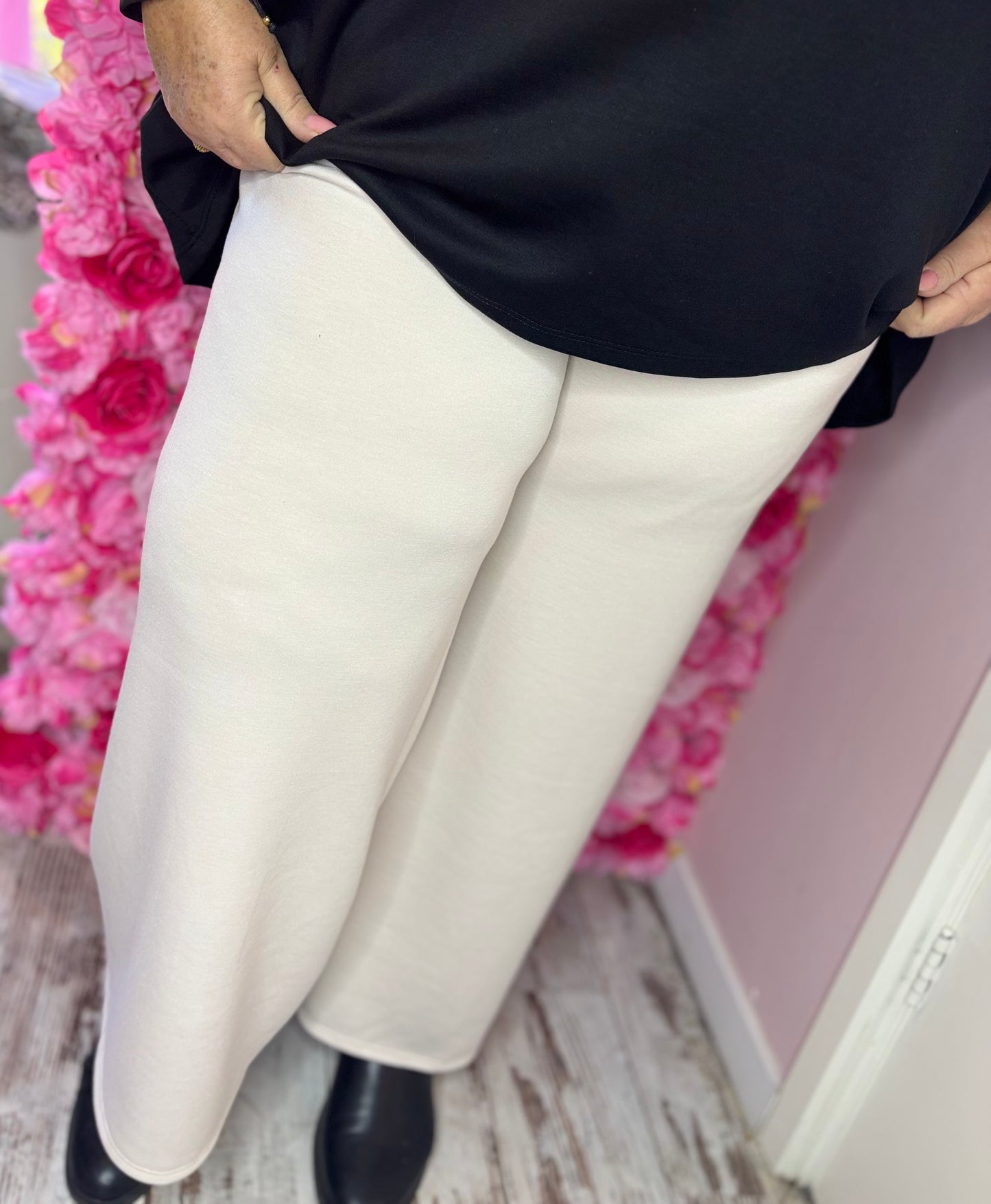 Jogging Broek Beige Plus Size Maat 44 t/m 52