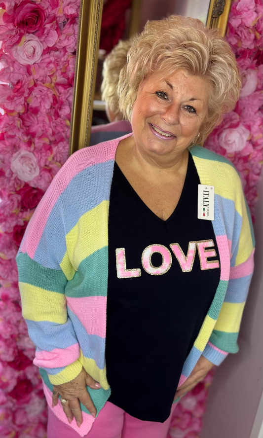 Vest Sanne Blauw Plus size Maat 46 t/m 54