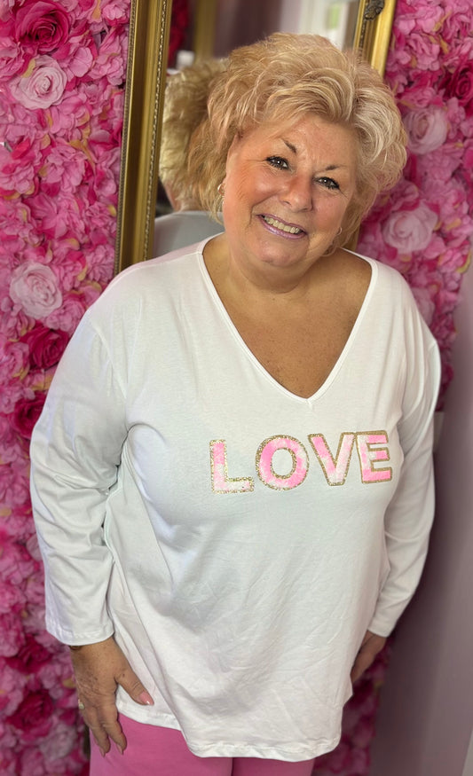 Long Sleeve Love Wit Plus Size Maat 48 t/m 54