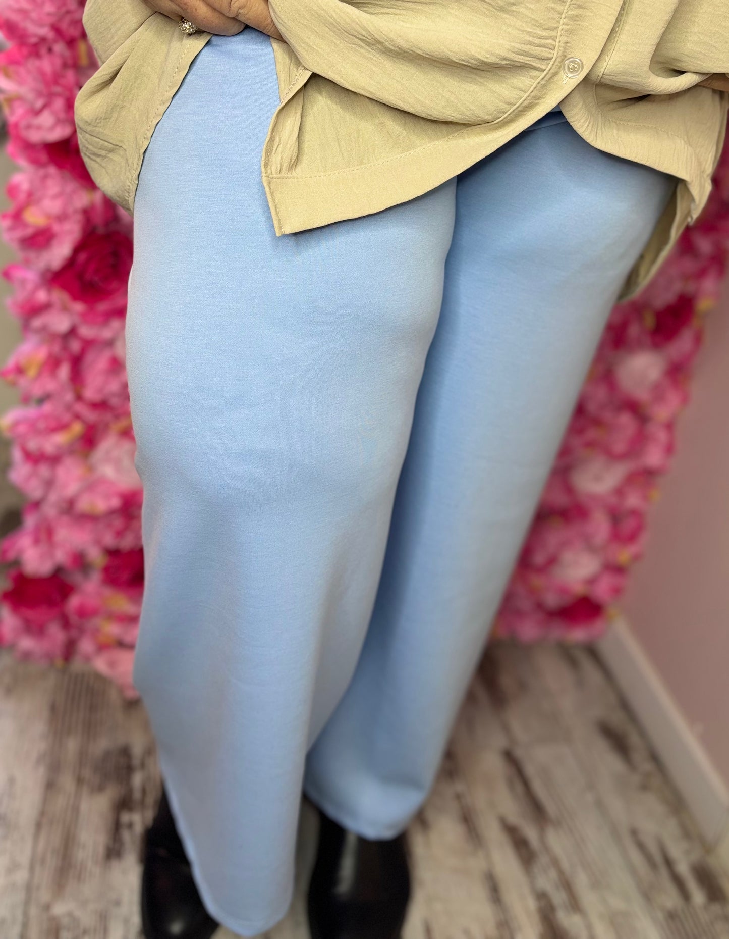 Jogging Broek Licht Blauw Plus Size Maat 44 t/m 52