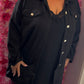 Broek Straight Leather Look Bordeaux Plus Size Maat 46 t/m 52