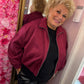 Bomber Suedine Bordeaux Plus Size Maat 48 t/m 52-54