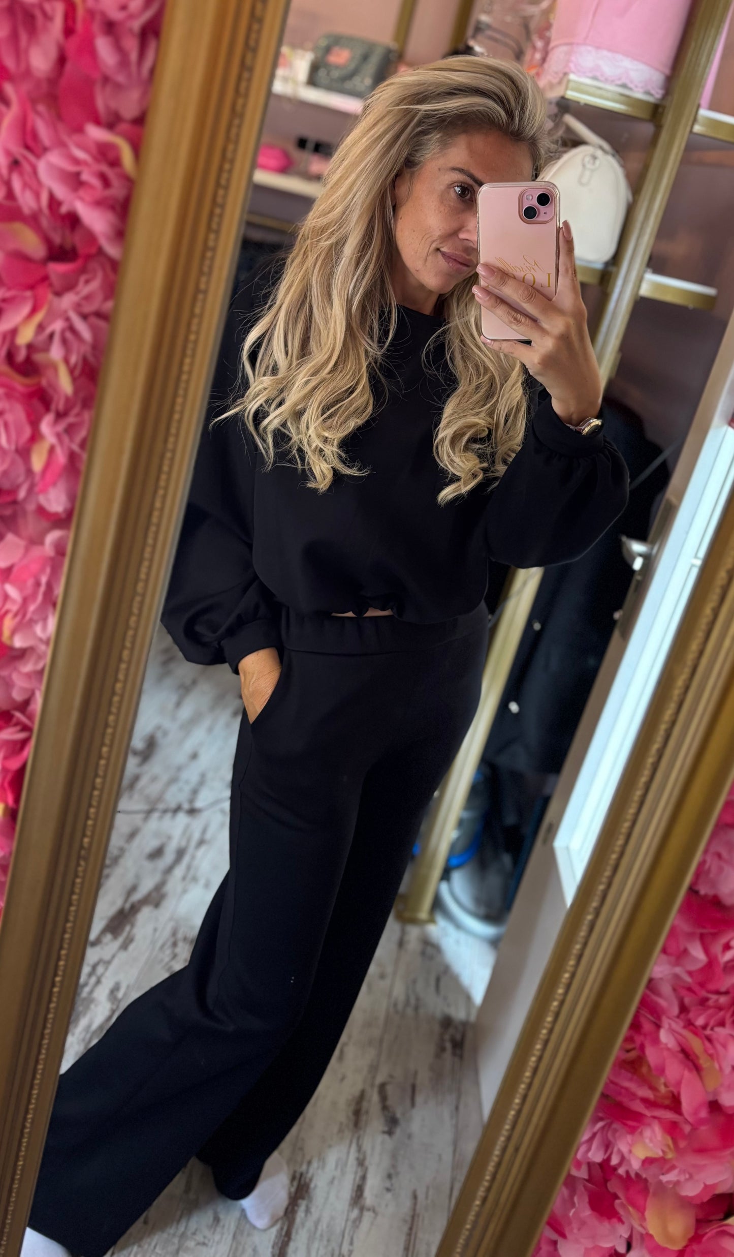 Comfy Set Puffie Zwart tot maat 42
