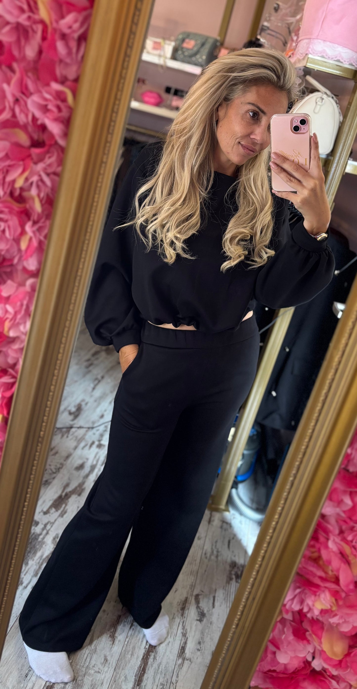 Comfy Set Puffie Zwart tot maat 42