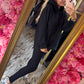 Comfy Set Hoodie Zwart tot maat 44