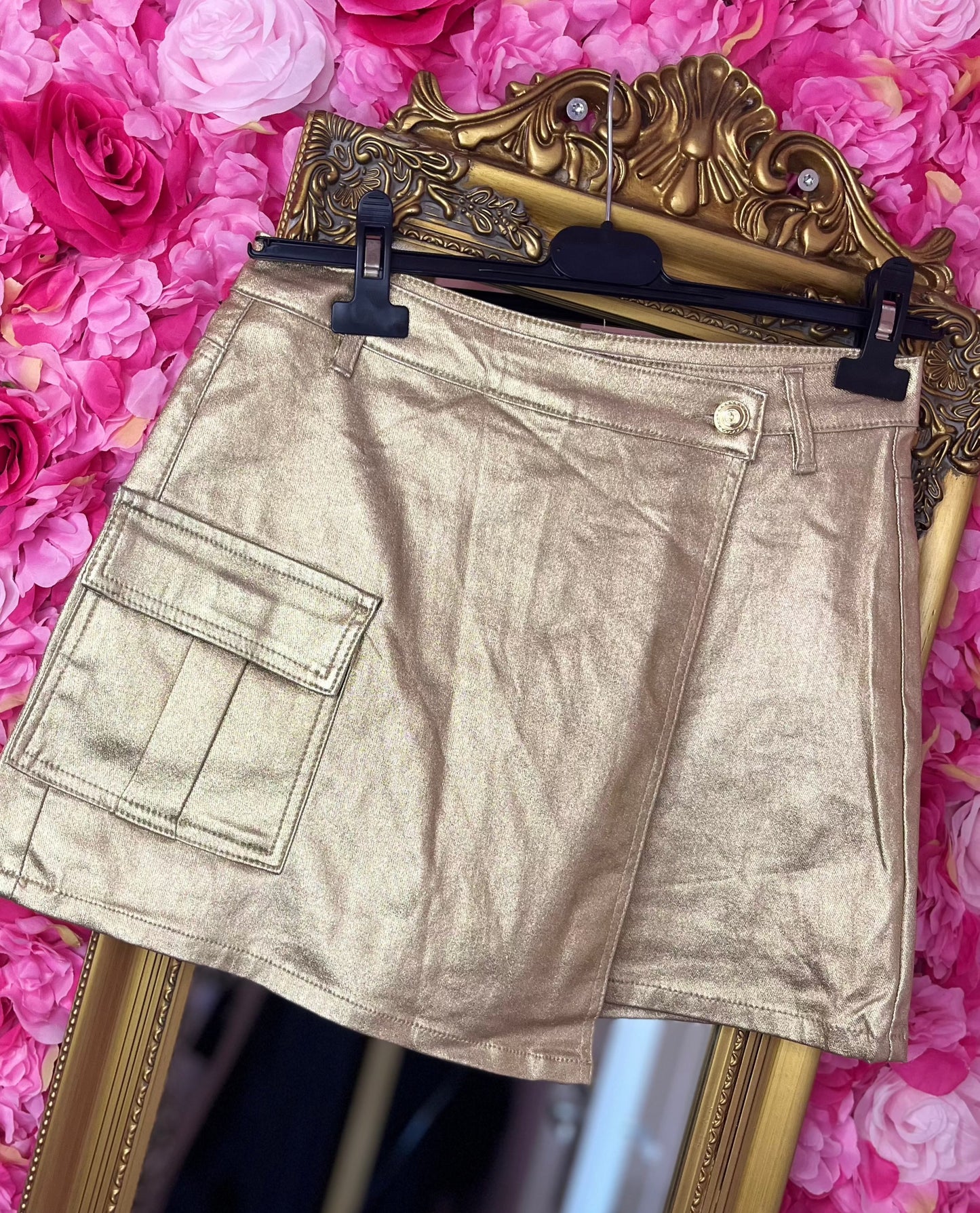 Skort Golden Metallic tot 44