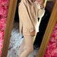 Comfy Set Hoodie Beige tot maat 44