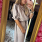 Comfy Set Stripe Beige-Bruin tot maat 42-44