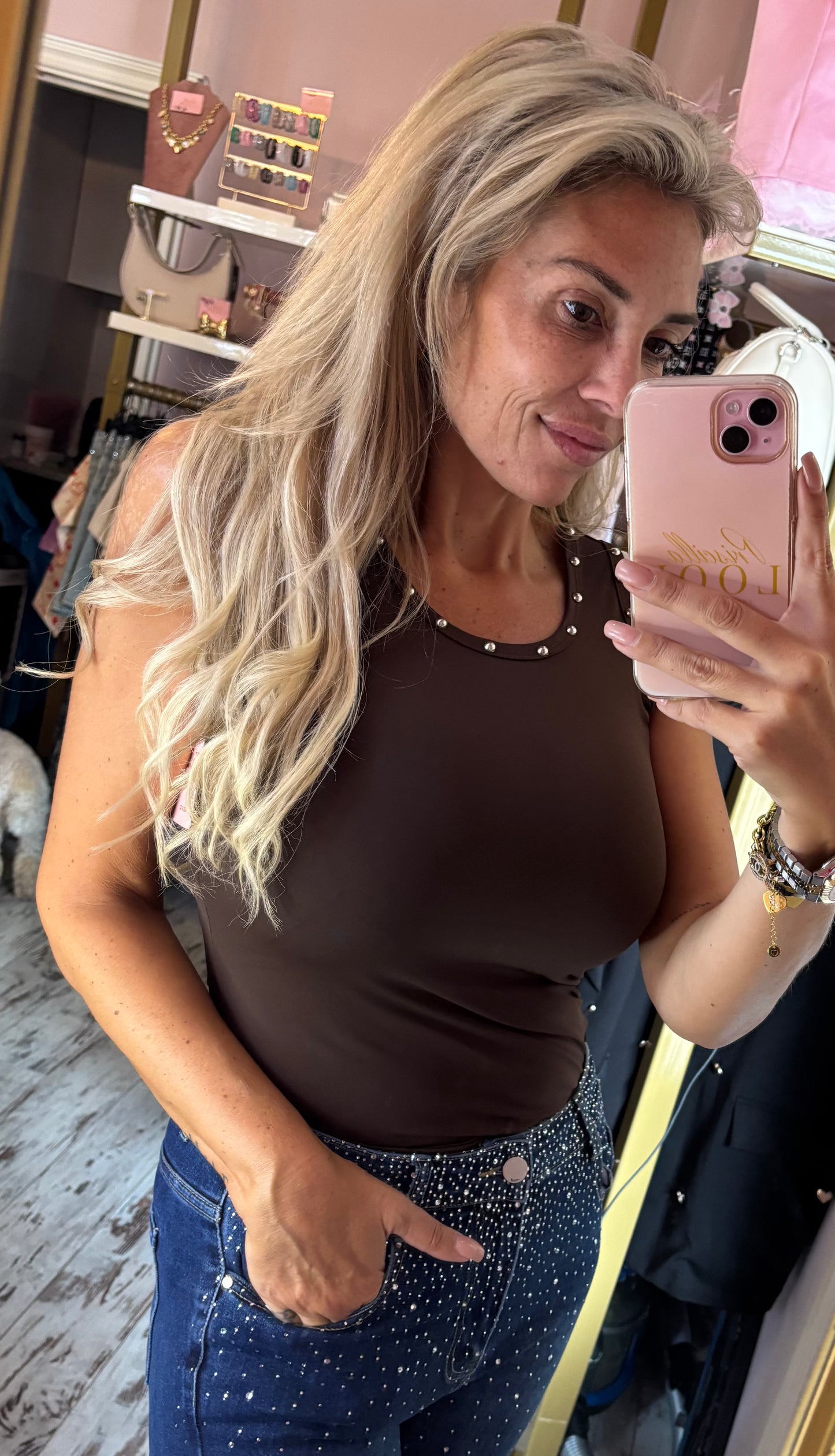 Top Stud Bruin tot Maat 40