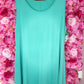 Top Travel Basic Lang Turquoise Plus Size Maat 46 t/m 54