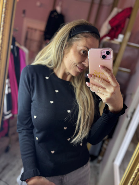 Sweater Love You Zwart