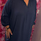 Jurk Classic Donker Blauw Maat 48 t/m 54-56