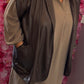 Gilet Leather Look Bruin Plus Size Maat 48 t/m 54