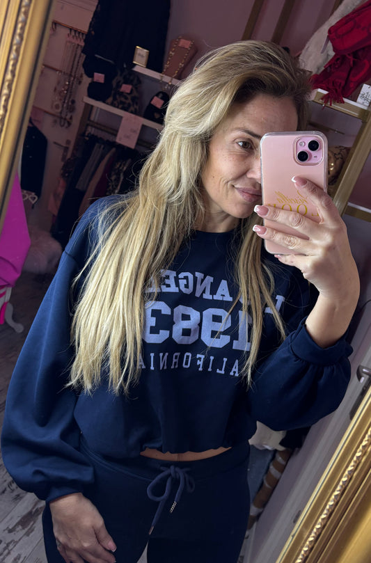 Comfy Set Los Angels Donker Blauw tot maat 42