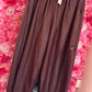 Broek Puff Leather Look Bordeuax Plus Size Maat 48 t/m 54