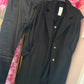 Broek Skinny Gecoat Look Zwart Maat 44 t/m 54