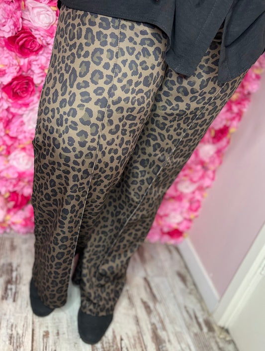 Jogging Panter Taupe Plus Size Maat 44 t/m 52