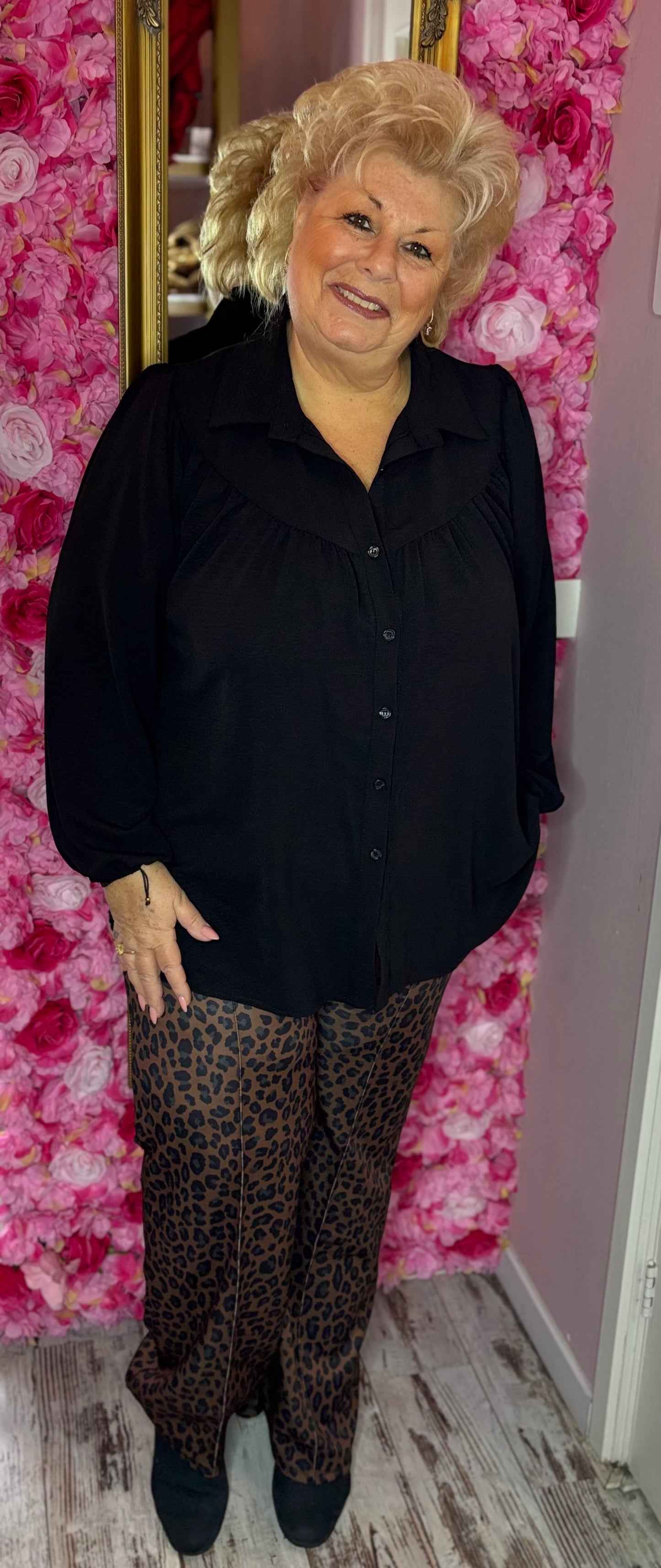 Jogging Panter Bruin Plus Size Maat 44 t/m 52