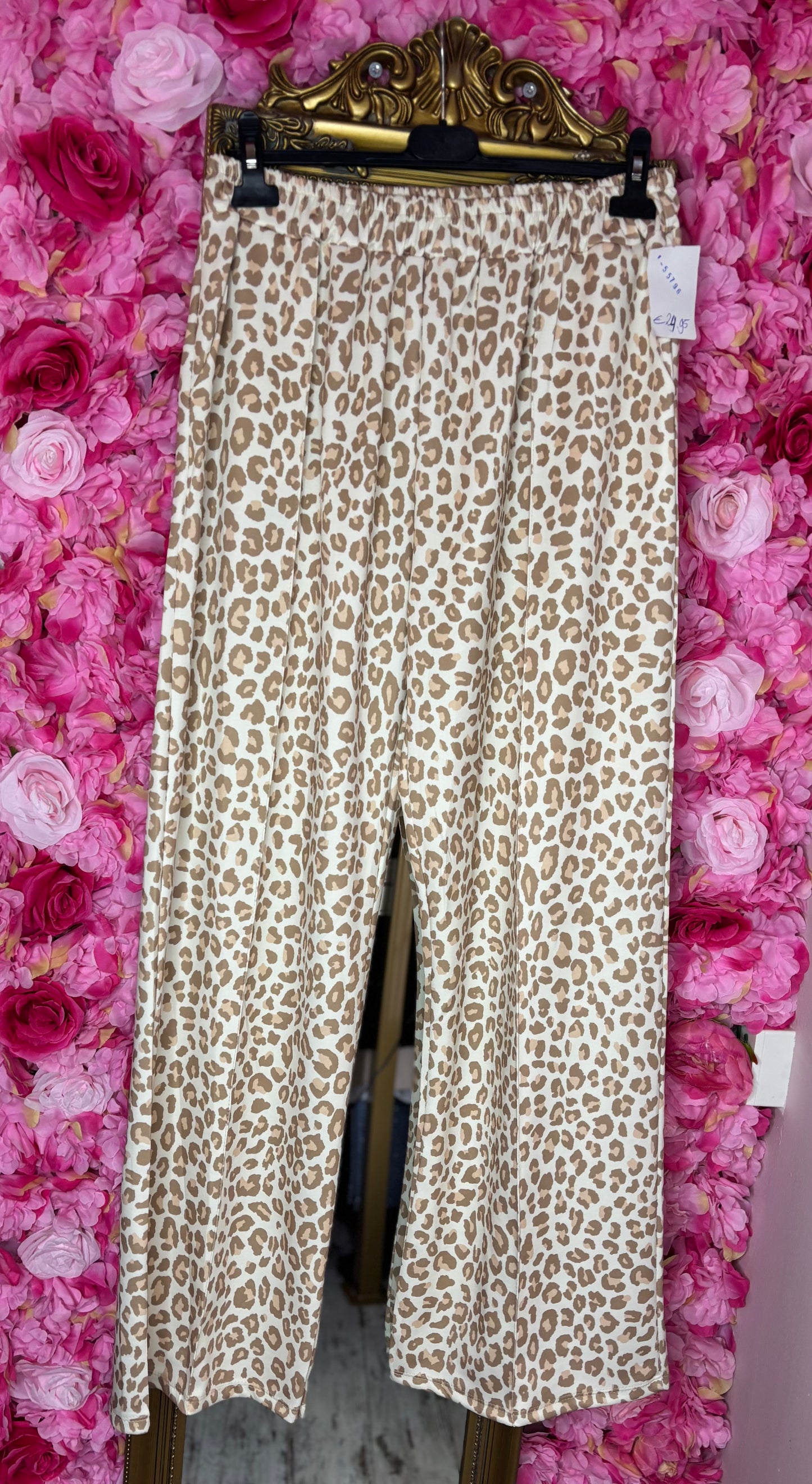 Jogging Panter Beige Plus Size Maat 44 t/m 52