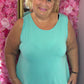 Top Travel Basic Lang Turquoise Plus Size Maat 46 t/m 54