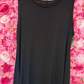 Top Travel Basic Lang Zwart Plus Size Maat 46 t/m 54