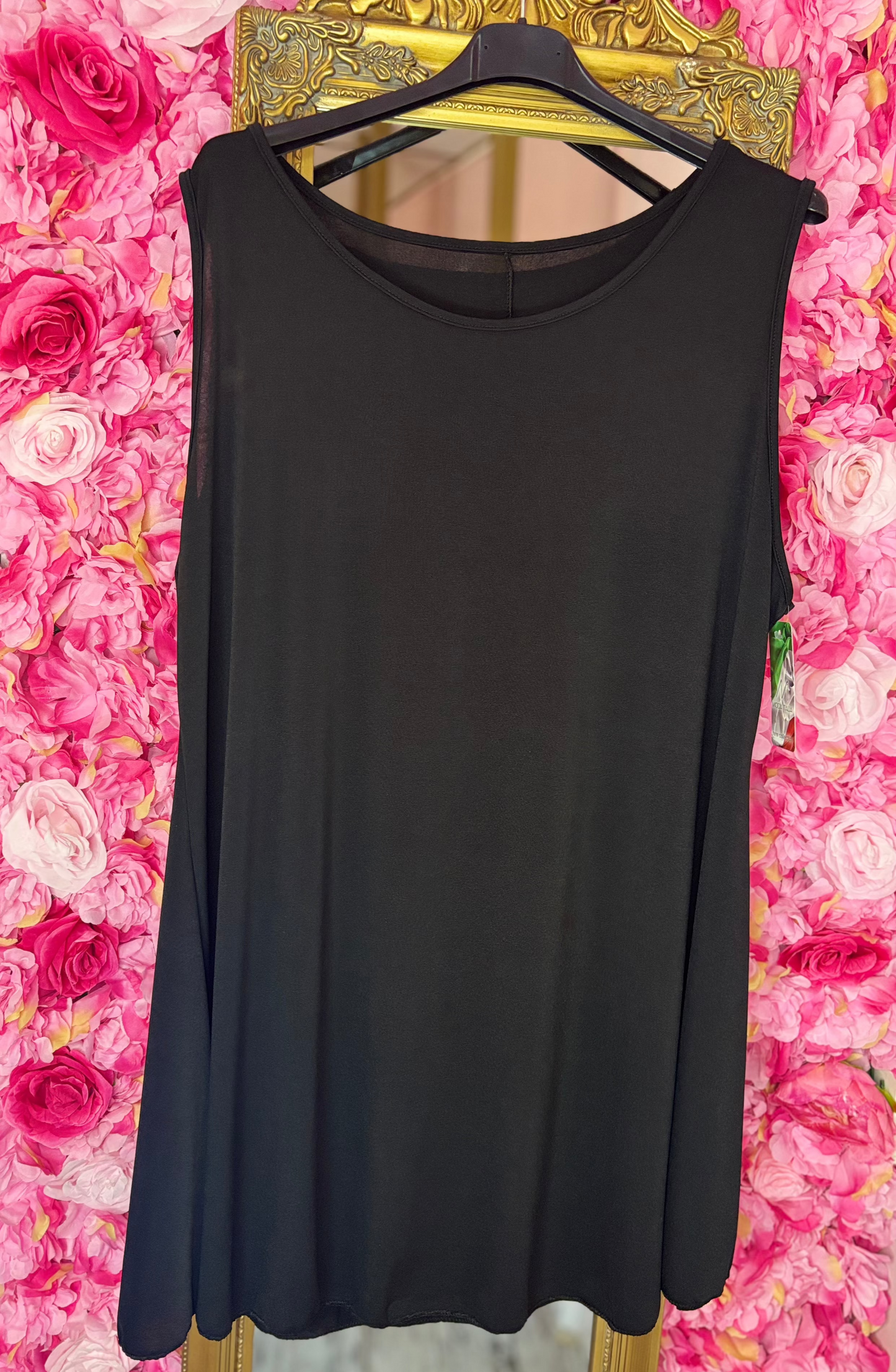 Top Travel Basic Lang Zwart Plus Size Maat 46 t/m 54