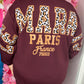 Sweater Paris Bordeaux Plus Size Maat 46 t/m 52