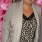 Blazer Amour Taupe Plus Size Maat 44 t/m 50