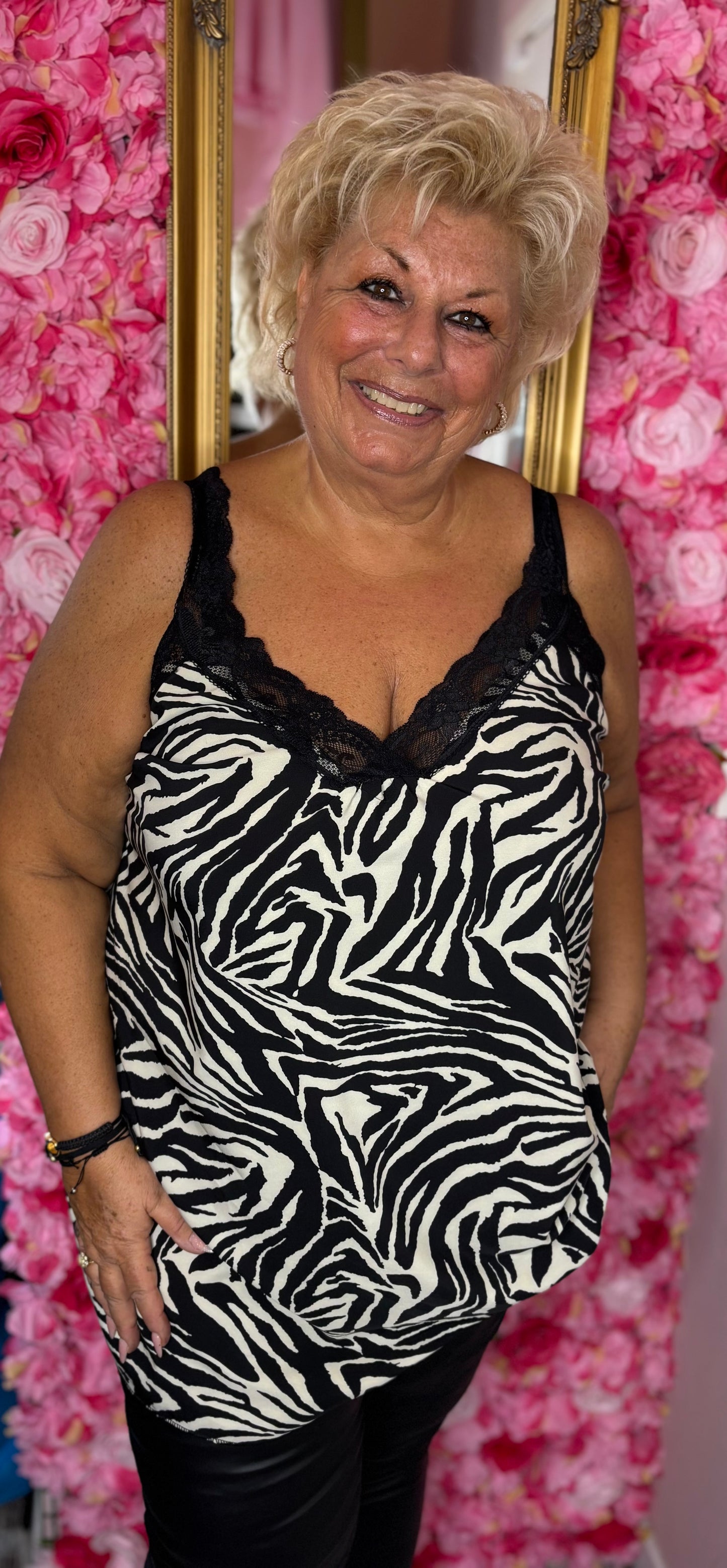 Top Chique Special Zebra Plus Size Maat 48 t/m 54