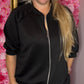 Comfy Set Cozy Zip Zwart Plus Size maat 46 t/m 50