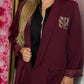 Blazer Amour Bordeaux Plus Size Maat 44 t/m 50