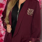 Blazer Amour Bordeaux Plus Size Maat 44 t/m 50