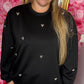 Sweater Silver Love Zwart Plus Size Maat 44 t/m 48